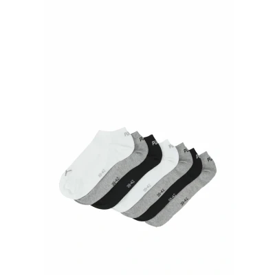 Abbildung von PUMA KIDS INVISIBLE Unisex Socken Sneaker für Mädchen und Jungen 7 Paar, Farbe:002 White/Grey/Black, &amp; Strümpfe:39 42
