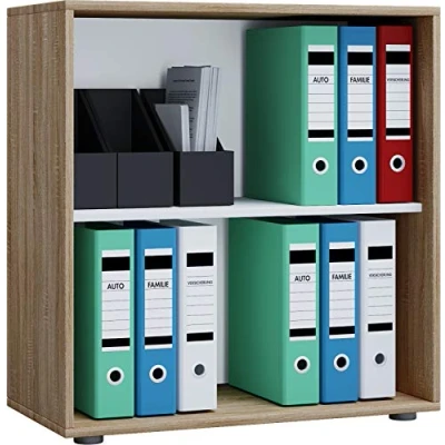 Abbildung von VCM Aktenregal Holz Büro Regal Bücher Ordner Lona 2f, 1 tlg.
