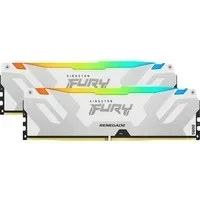 Abbildung von Kingston FURY Renegade Weiß RGB XMP 32GB 6400MT/s DDR5 CL32 DIMM Desktop Gaming Speicher (Kit mit 2 ) KF564C32RWAK2 32