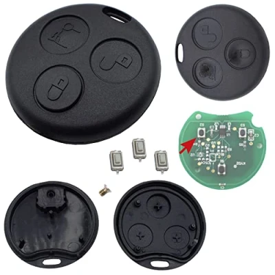 Abbildung von Smart Autoschlüssel Schlüsselgehäuse für FORTWO MC01 450 + 3X Mikrotaster NEU