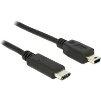 Abbildung von DELOCK Kabel USB Type C 2.0 Stecker &gt; Mini B 1,0 m schwarz