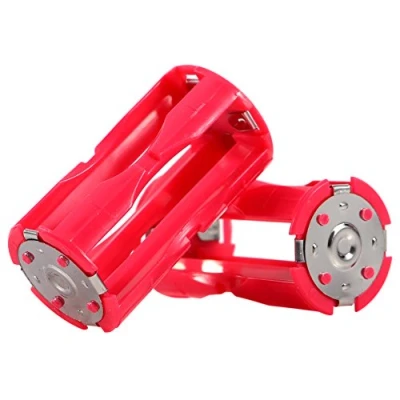 Abbildung von Richer R 4 x AAA auf C Batterie Adapter, Tragbar Stücke zu Größe Parallel Akku Konverter Adapter,Battery Converter Adapter Batteriehalter Box für Elektronik und Notfallsituationen Rot
