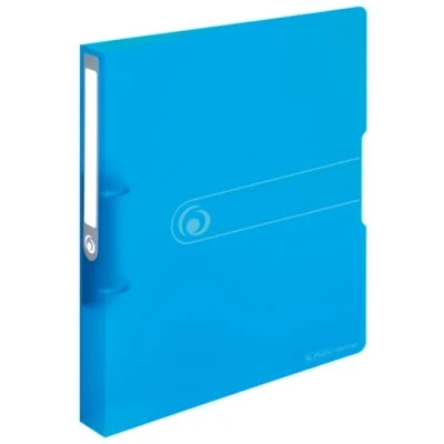 Abbildung von Herlitz 11205762 Ringbuch A4, PP, 2 Ring Kombi Mechanik, 3,8 cm Rücken, 25 mm Füllhöhe, blau