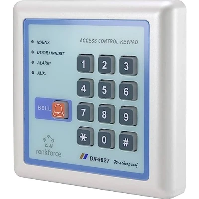 Abbildung von Renkforce 1582598 Digitales Codeschloss Oberflächenmontage Set 12 V IP65 mit beleuchteter Tastatur