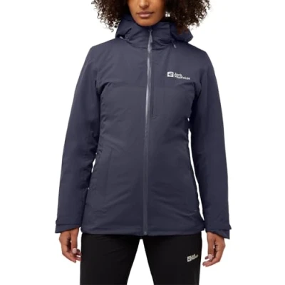 Abbildung von Jack Wolfskin Hunberg 3IN1 JKT W Windbreaker, Damen, Größe: Large, Graphite