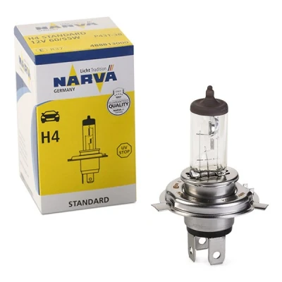 Abbildung von NARVA 488813000 Glühlampe, Fernscheinwerfer H4 12V 60/55W Halogen VOLKSWAGEN: TRANSPORTER 3 Bus, Caddy Kombi, 4 FORD: Ecosport Mk2