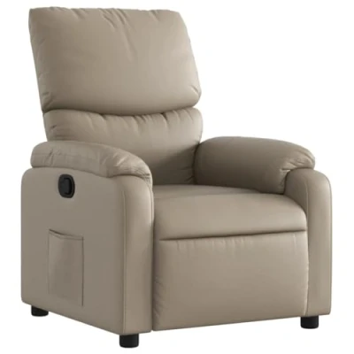 Abbildung von vidaXL Relaxsessel, Sessel mit Liegefunktion, Fernsehsessel Verstellbare Rückenlehne, Liegesessel Ruhesessel Polstersessel, Cappuccino Braun Kunstleder
