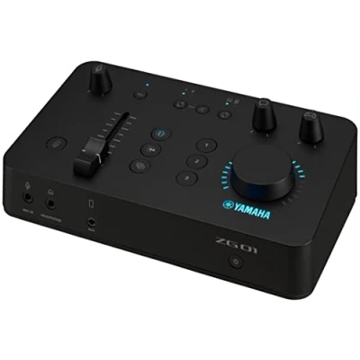 Abbildung von Yamaha ZG01 Game Streaming Audiomixer Hochauflösende USB Audioaufnahme und wiedergabe Für Windows, Mac, iOS Android In Schwarz