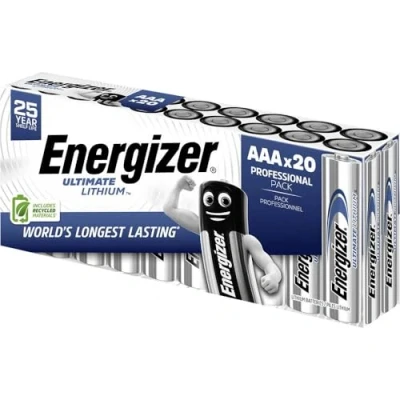 Abbildung von Energizer AAA batteri Ultimate FR03 Lithium 1250 mAh 1.5 V 20 stk