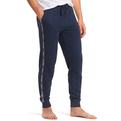 Abbildung von Tommy Hilfiger Herren Jogginghose Sweatpants Lang, Blau (Navy Blazer), L