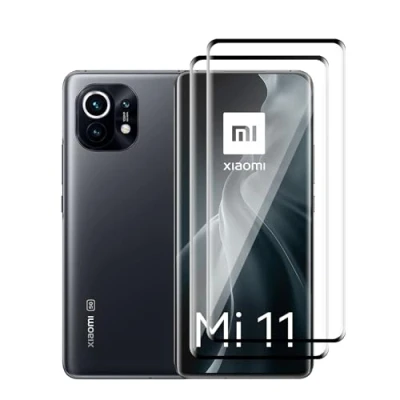 Abbildung von Ydiciv 2 Stück Schutzfolie für Xiaomi Mi 11 Panzer Schutz Glas, [9H Härte Glas], [HD Klar Schutzglas], [No Bubble],
