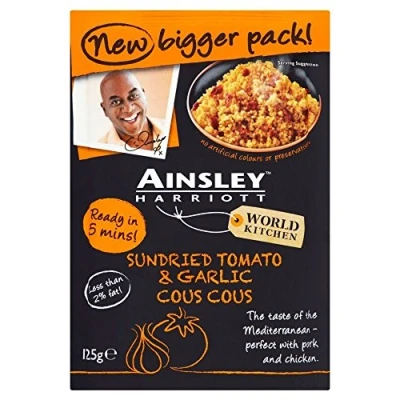 Abbildung von Ainsley Harriott getrockneten Tomaten &amp; Knoblauch Cous (125g) Packung mit 6
