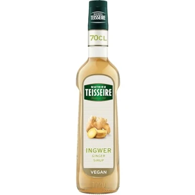 Abbildung von Mathieu Teisseire Ingwer Sirup, für Getränke, Erfrischungsgetränke, Cocktails und Desserts, Flasche 70 cl