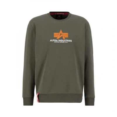 Abbildung von Alpha Industries Basic Sweatshirt, Herren, Größe: XL, Dark olive