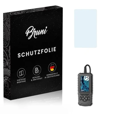 Abbildung von Bruni Schutzfolie kompatibel mit Thinkcar Mucar CDE900 Folie, glasklare Displayschutzfolie (2X)