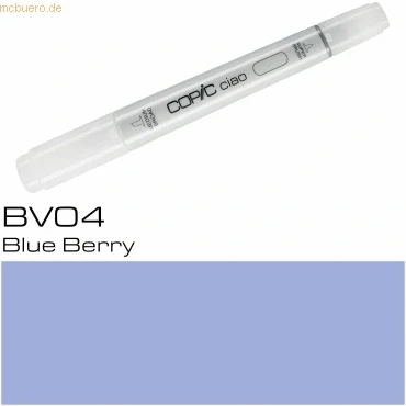 Abbildung von COPIC Ciao Marker Typ BV 04, Blue Berry, vielseitiger Layoutmarker, mit einer mittelbreiten und Brush Spitze