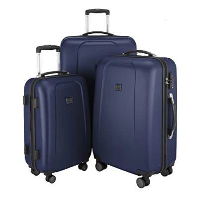 Abbildung von HAUPTSTADTKOFFER Wedding 3er Koffer Set Trolley Rollkoffer Reisekoffer, TSA, Doppelrollen, (S, M &amp; L), Dunkelblau