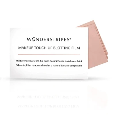 Abbildung von Wonderstripes TOUCH UP BLOTTING FILM 30 Blättchen Mattierende für einen natürlichen &amp; makellosen Teint!
