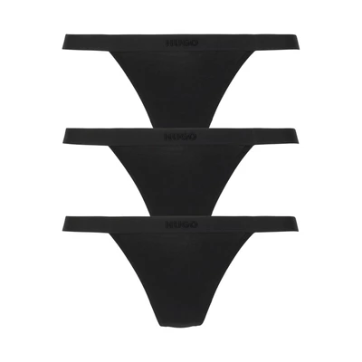 Abbildung von HUGO Triplet PURE String, Damen, Größe: XXL, Black