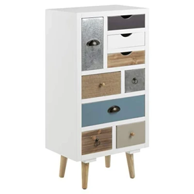 Abbildung von AC Design Furniture Suwen Kommode, B: 48 x T: 32 H: 98 cm, Mehrfarbig, Holz, 1 Stk