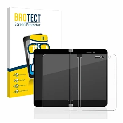 Abbildung von BROTECT Schutzglas für Microsoft Surface Duo Schutzfolie Panzer Folie Glas [Extrem Kratzfest 9H, Anti Fingerprint, Ultra Transparent]