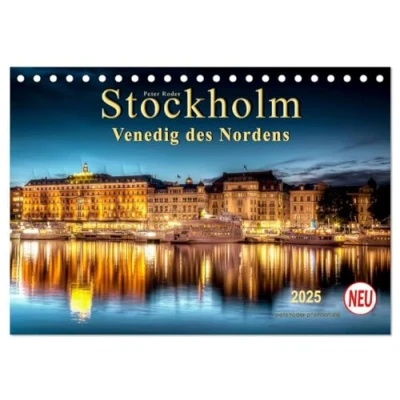 Abbildung von Stockholm Venedig des Nordens (Tischkalender 2025 DIN A5 quer), CALVENDO Monatskalender