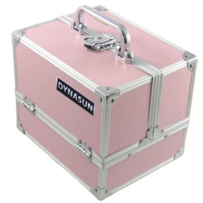 Abbildung von DynaSun BS35 22x17x18cm Pink Designer Beautycase Schminkkoffer Kosmetikkoffer Schmuckfach Beauty Case Reise Box