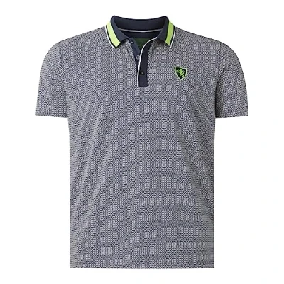 Abbildung von Charles Colby EARL Carney Poloshirt, Herren, Größe: Large, Dunkelblau gemustert