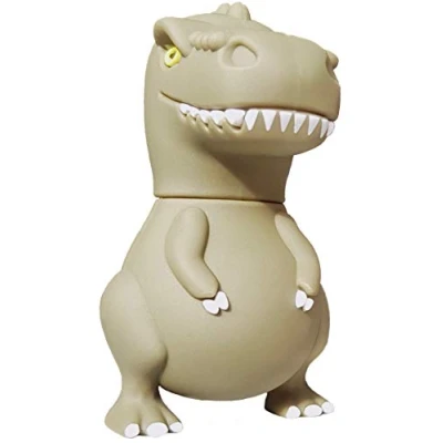 Abbildung von Ulticool Dinosaurier Reptil T rex 128 GB USB 3.0 Hohe Geschwindigkeit Stick Original Design Flash Pen Drive Speicherstick Dino Grün Weiß