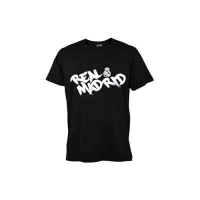 Abbildung von Real Madrid Unisex Cotton Tee Nº 85 Unterhemd, Schwarz, XL XXL