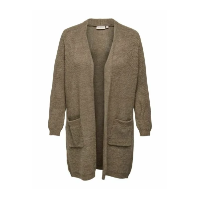 Abbildung von ONLY Carmakoma Carjade LS NOOS Strickjacke, Damen, Größe: L 50/52, Caribou