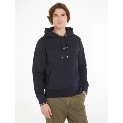 Abbildung von Tommy Hilfiger Herren Hoodie mit Kapuze, Blau (Desert Sky), XS
