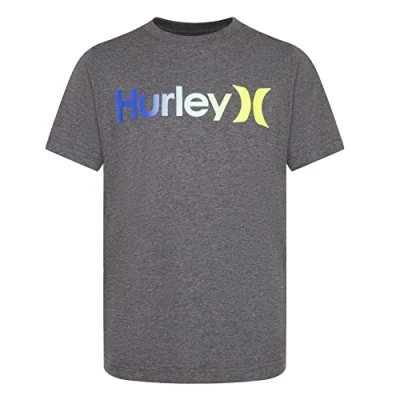 Abbildung von Hurley Jungen One and Only Graphic T Shirt, Kohlegrau meliert W/Multi, 13 años