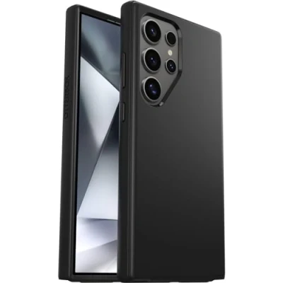 Abbildung von OtterBox Symmetry Hülle für Samsung Galaxy S24 Ultra, Stoßfest, Sturzsicher, Dünne Schutzhülle, 3x mehr Stürze als nach Militärstandard, Schwarz, Keine Einzelhandelsverpackung