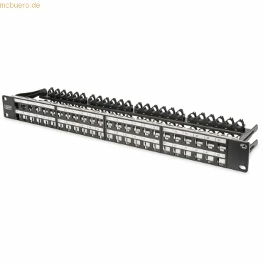 Abbildung von Assmann DIGITUS Mod. High Dens. PatchPanel geschirmt, 48 Port, schwarz