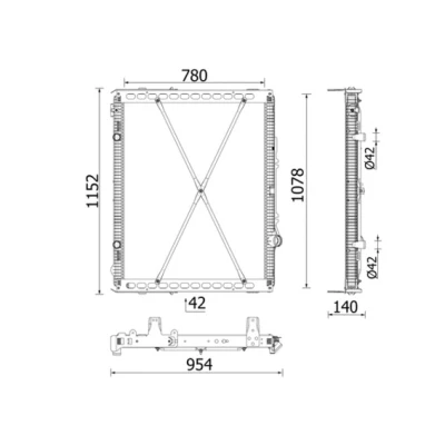 Abbildung von Kühler MAHLE CR 2639 000P