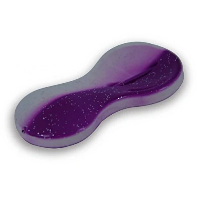 Abbildung von Zebco Flatty Teaser Inline Buttlöffel (30g, 50g o. 80g), Gewicht:80g, Farbe:Weiß/lila