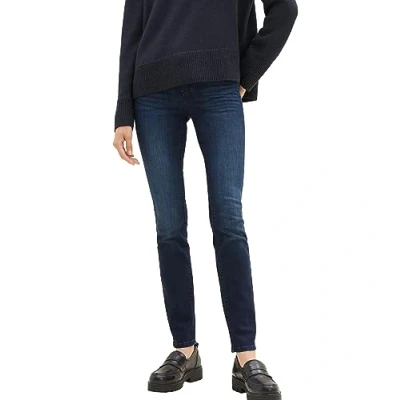 Abbildung von TOM TAILOR Damen Kate Slim Jeans, 10120 Used Dark Stone Blue Denim, 31/32