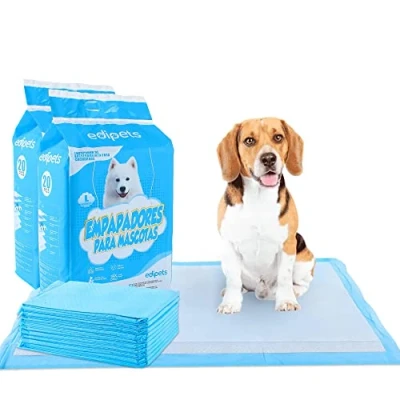 Abbildung von Edipets, Welpenunterlagen, 60x60, Welpentoilette, Saugfähige Trainingsunterlagen, Einweg Toilettenmatte für Welpen, Puppy Training Pads (40 Stück)