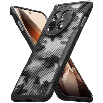 Abbildung von Ringke Fusion X Case Kompatibel mit OnePlus 13 Hülle, [Robuste Schutz] Tarnmuster Design Robuster Bumper Stoßfest Anti Kratzer Fortschrittlicher Schutz Handyhülle Camo Black