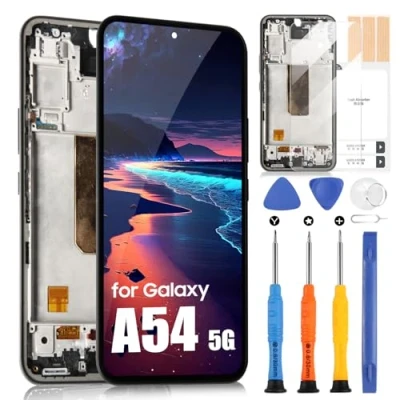 Abbildung von OLED Bildschirm für Samsung Galaxy A54 5G 2023 LCD Display, A546 SM A546B A546V A546U Touchscreen Digitazer Assembly Ersatz mit Reparatur Kit