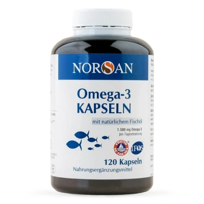 Abbildung von Omega 3 Fischöl Kapseln Norsan