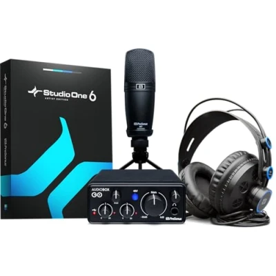 Abbildung von Presonus Recording Set Audiobox GO Creator Bundle Digitales Aufnahmegerät (Recording Set)