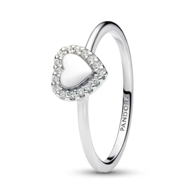 Abbildung von Pandora 193801C01 Damen Ring Herz Silber