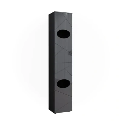 Abbildung von Vicco Hochschrank Irma, Anthrazit/Anthrazit Hochglanz, 37.2 x 192 cm