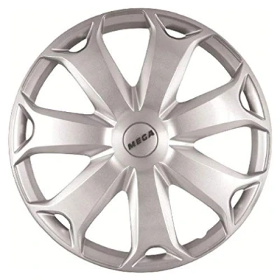 Abbildung von Petex RB538416 Radzierblende Mega Größe 16 Zoll 2 fach lackiert Material: Nylon in Box, silber 4 er Set