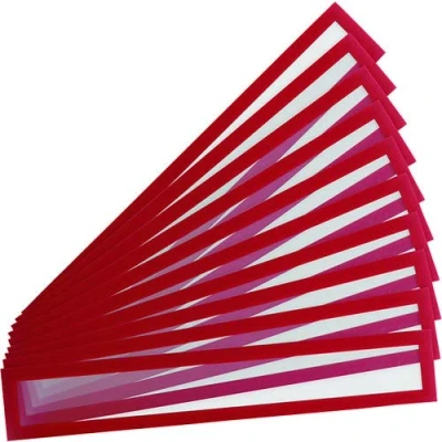 Abbildung von Tarifold Es 195201 Pack mit 10 magnetischen Bilderrahmen, A5/A4, für Etiketten (H 55 x L 210 mm), Magnet PRO magnetische Whiteboards, Blau