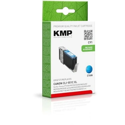 Abbildung von KMP Druckerpatrone C91 cyan kompatibel zu Canon CLI 551 XL C