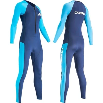Abbildung von CRESSI Women&#039;s Wahoo Lady Monopiece Wetsuit Blue/Azure 2mm XL/5 Einteiliger Neoprenanzug 1,5/2 mm Premium Neopren und Elastan, Blau/Azurblau Damen