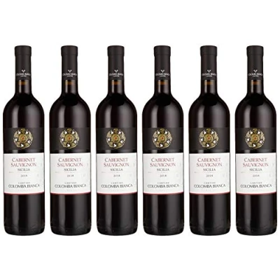 Abbildung von Cabernet Sauvignon Sicilia DOC&quot;Colomba Bianca&quot; Bio Rotwein Sizilien trocken (6 x 0.75l)